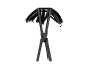 Front Runner Expander Chair all black camping chair shown beginning to be unfolded