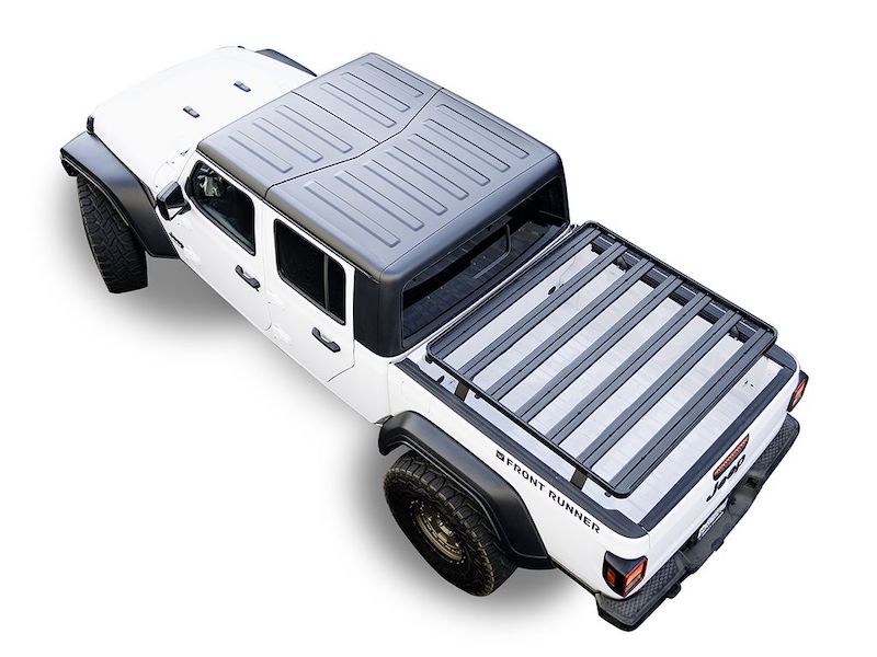 Front Runner SlimLine II Bed Rack for Jeep Gladiator overhead view