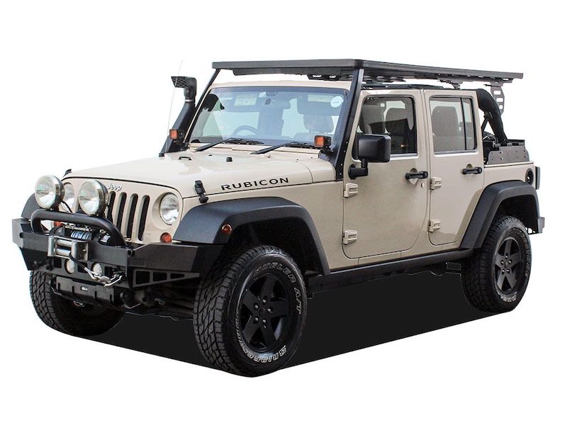 Front Runner SlimLine II Full Size Extreme Roof Rack Kit on Jeep JKU