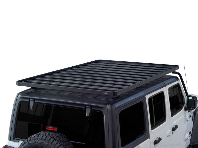 Front Runner SlimLine II Full Size Extreme Roof Rack Kit on Jeep JLU overhead view