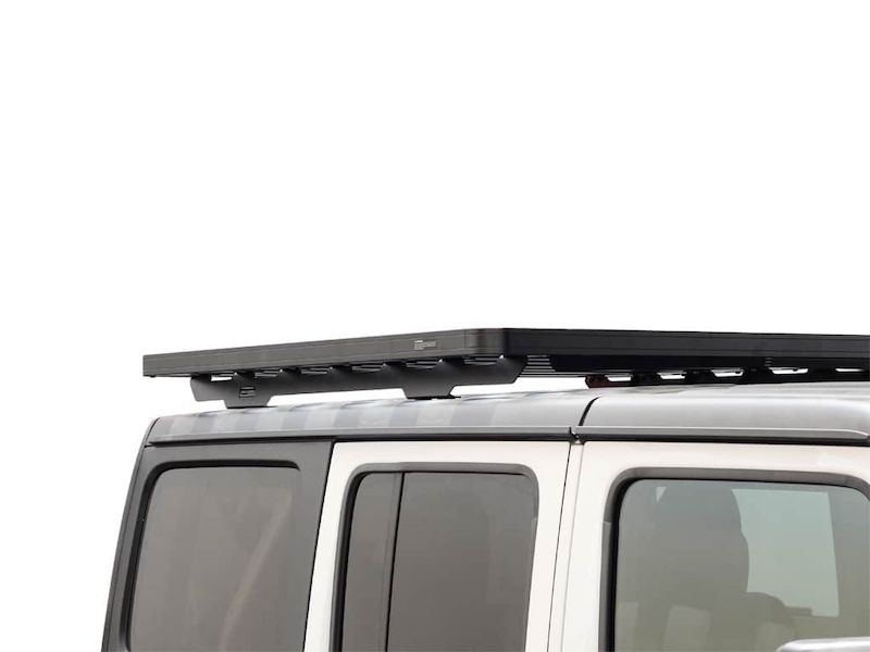 Front Runner SlimLine II Half Size Extreme Roof Rack Kit on Jeep JLU side profile