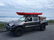 Front Runner SlimLine II Cab Roof Rack Kit on Toyota Tacoma Low Profile with kayak