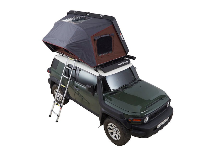 iKamper Skycamp 2X 2-person Roof Top Tent shown opened from above