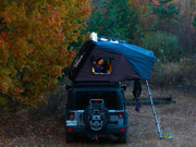 iKamper Skycamp Roof Top Tent on top of Jeep: rear view
