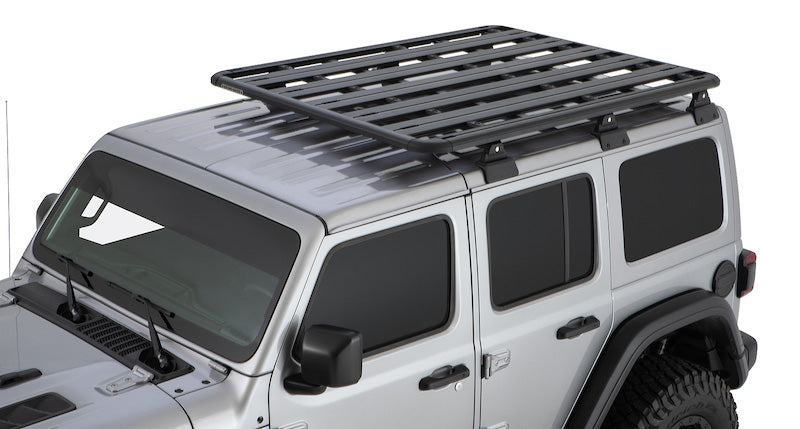 Pioneer Platform on Jeep Wrangler JL with Rhino-Rack Backbone skeletal support rack system