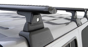 Locking Vortex Cross Bars mounted to Rhino-Rack Jeep JL Backbone Roof Rack System