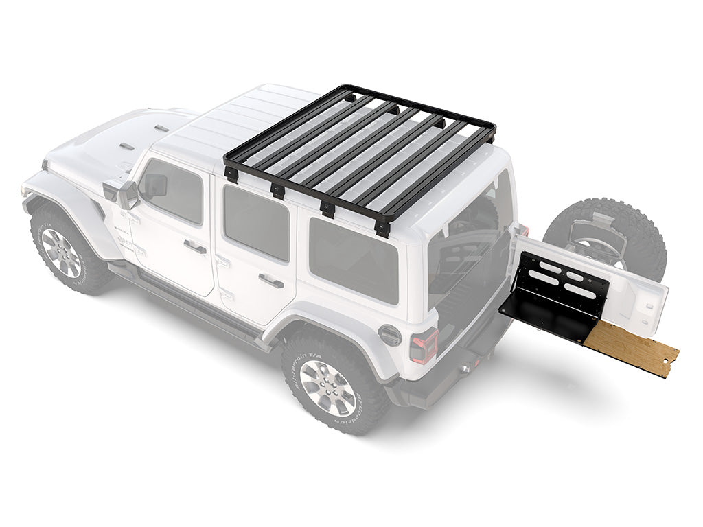 FRONT RUNNER Jeep Wrangler 4xe (2021-Current) Slimline II 1/2 Roof Rack w/Drop Down Table Kit