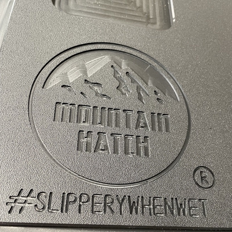 Mountain Hatch Tailgate Table logo detail