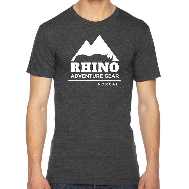 Rhino Adventure Gear RAG SWAG gray T-Shirt: NORCAL + logo