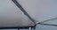 Underside of Batwing Awning showing how leg is integrated into awning skeletal support