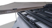 Batwing Awning tie down anchored to roof rack