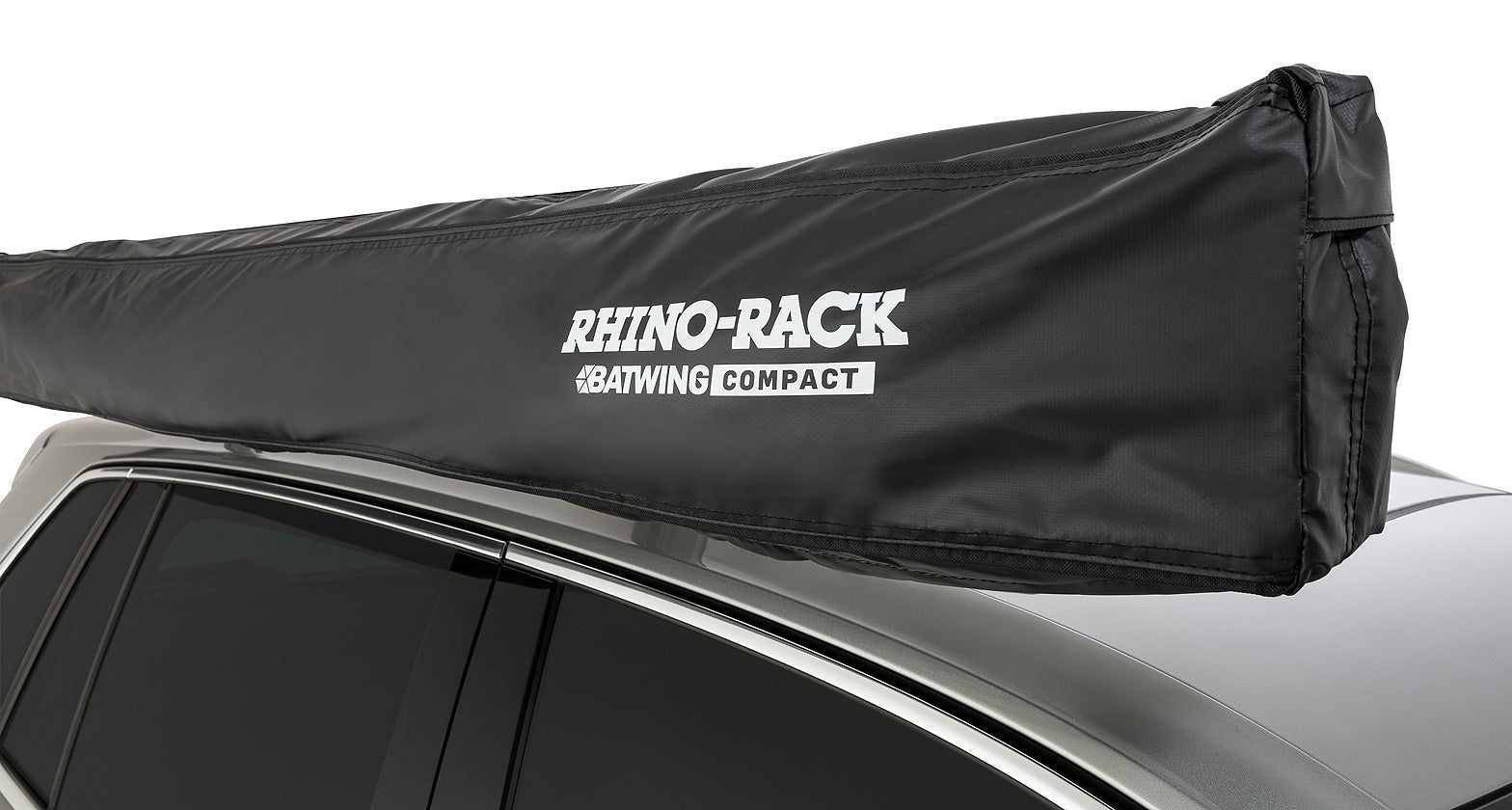 Right Side Mounted Rhino-Rack Batwing Compact Awning- black PVC storage bag