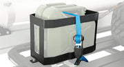Rhino Rack Jerry Can Holder for vertically mounting Jerry Cans to Pioneer Platform roof rack