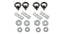 RHINO-RACK Pioneer Eye Bolt Kit (4x Eye Bolts)
