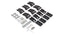 Roof rack support leg hardware included in Jeep Wrangler JK 4 door Hardtop Backbone Pioneer Platform Rack System Kit