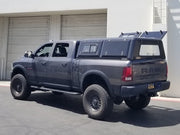 RLD stainless steel truck cap on RAM 2500 HD power wagon shown with twin side access doors