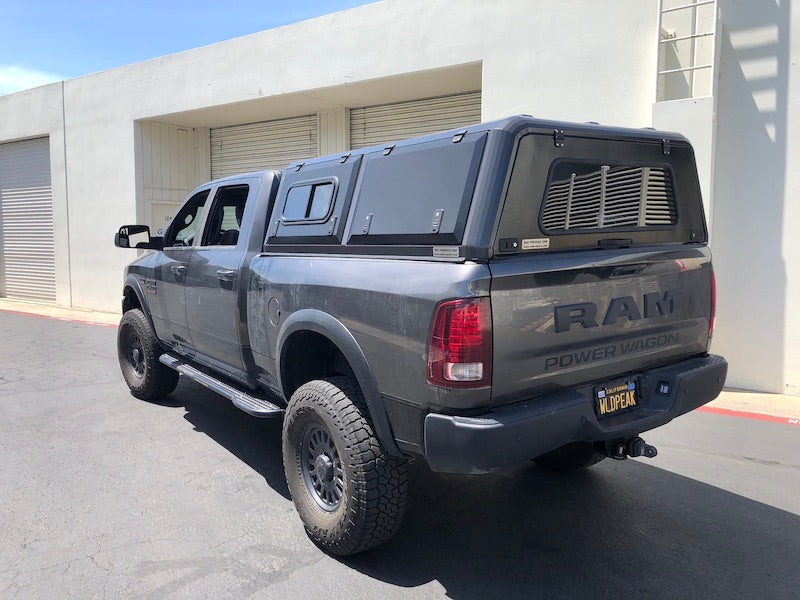 RLD stainless steel truck topper on RAM 2500 HD