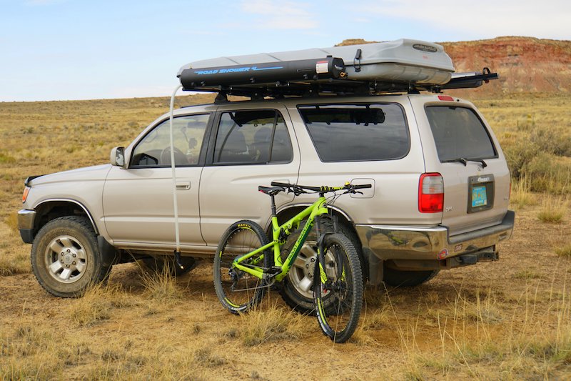 Road Shower 4S on Toyota overland vehicle roof rack