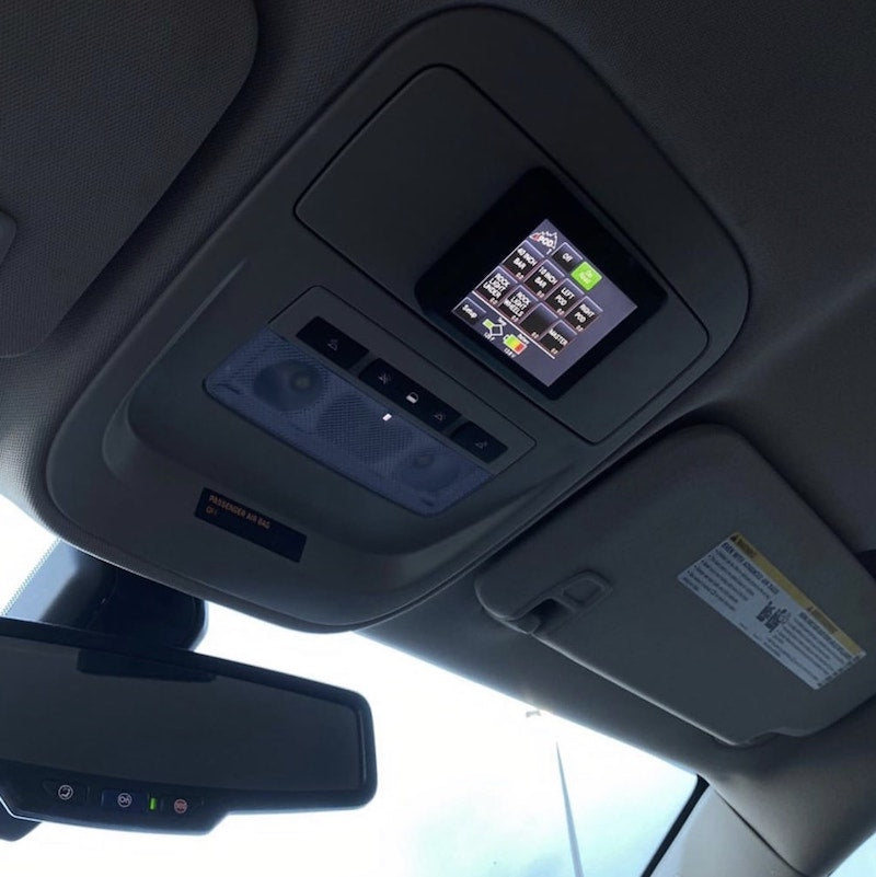 sPOD BantamX touchscreen mounted interior
