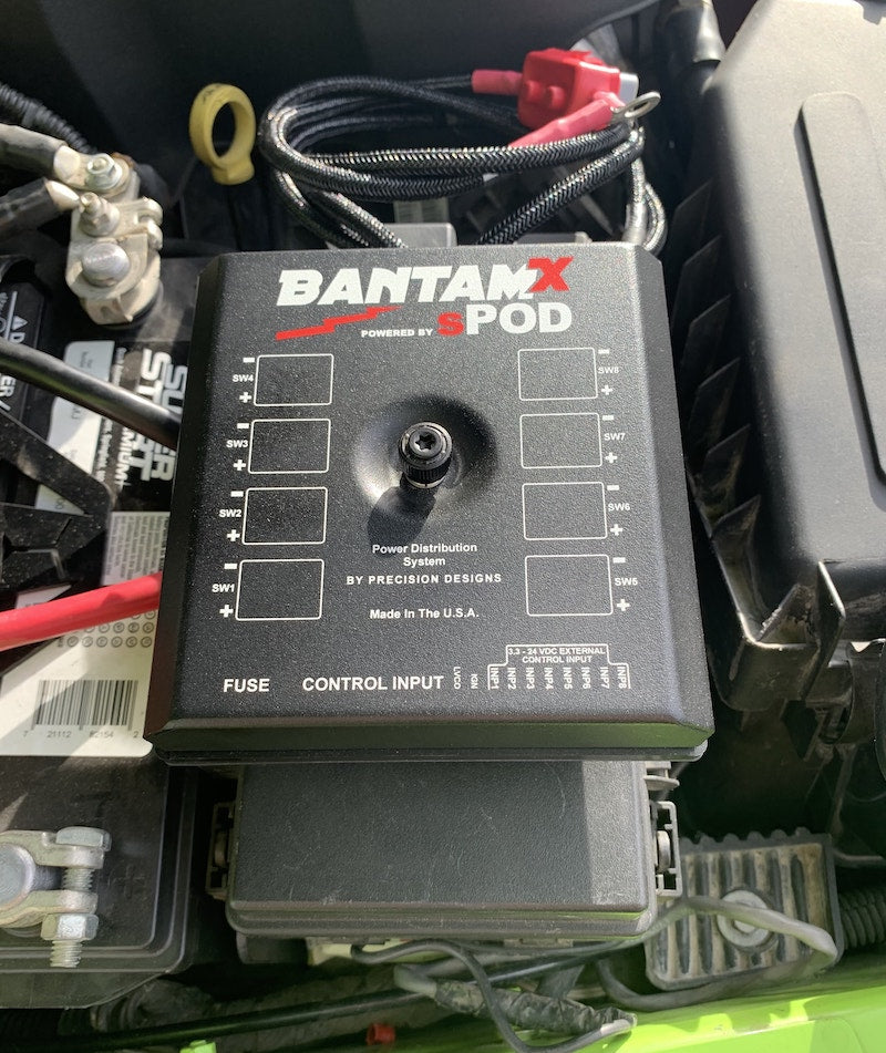 sPOD BantamX installed in engine bay