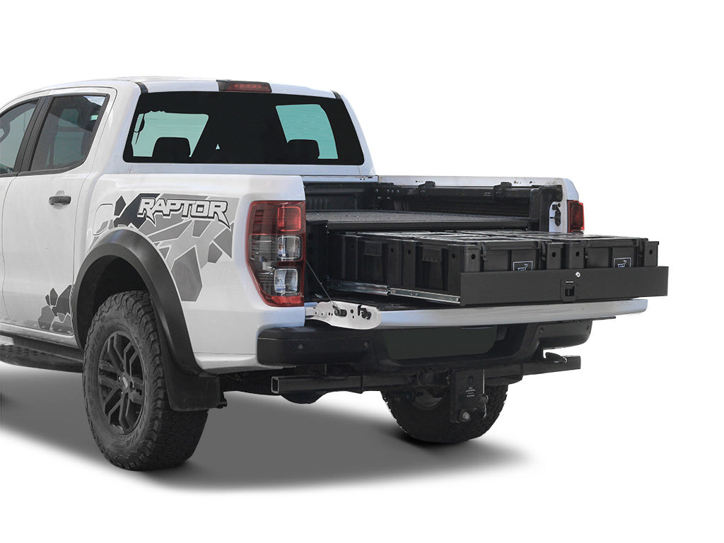 FRONT RUNNER Ford Ranger Wildtrak / Raptor (2014-Current) w/Drop-In Bed Liner Wolf Pack Drawer Kit