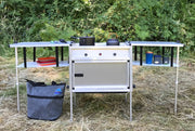 Trail Kitchens Camp Kitchen with Integrated Stove set up outdoors