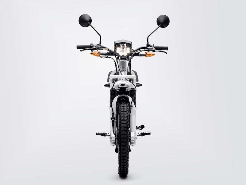 Ubco 2018 street legal off-road electric adventure bike available at Rhino Adventure Gear- front view